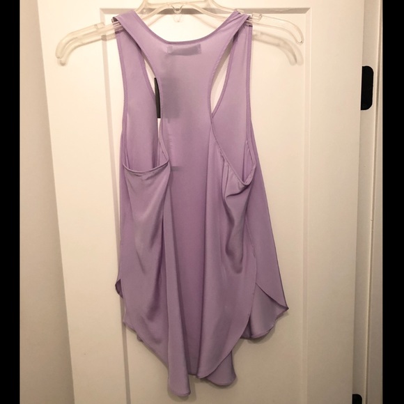 NWT! Askari Racerback 100% Silk Tank - Lilac XS - Picture 2 of 4